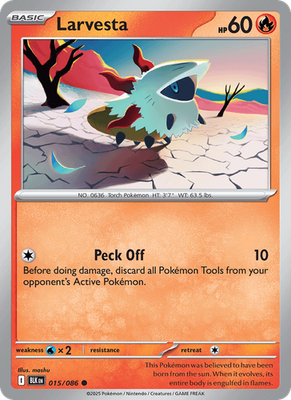 Larvesta 015 Poké Ball Holo - Black Bolt