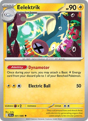 Eelektrik 031 Poké Ball Holo - Black Bolt