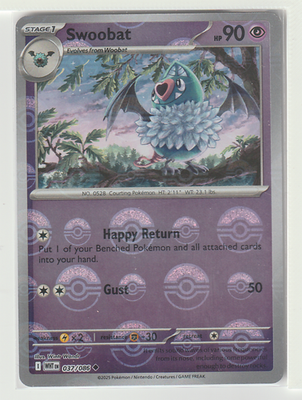 Swoobat 037/086 Poké Ball Holo - White Flare