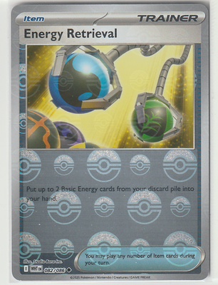 Energy Retrieval 082/086 Poké Ball Holo - White Flare