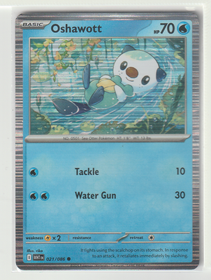 Oshawott 021/086 Poster Collection Holo - White Flare