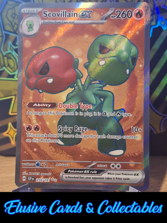 Pokemon TCG - Scovillain EX 216/191 - Full Art - Surging Sparks - NM/M